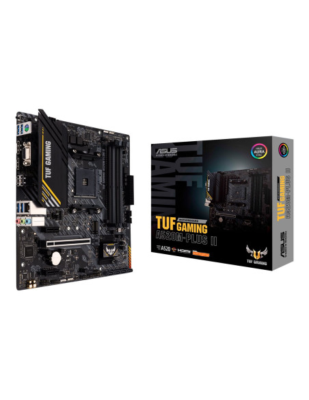 Asus | TUF GAMING A520M-PLUS II | Processor family AMD | Processor socket AM4 | DDR4 DIMM | Memory slots 4 | Supported hard dis