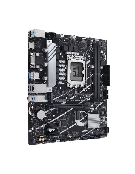 Asus | PRIME B760M-K D4 | Processor family Intel | Processor socket LGA1700 | DDR4 DIMM | Memory slots 2 | Supported hard disk 