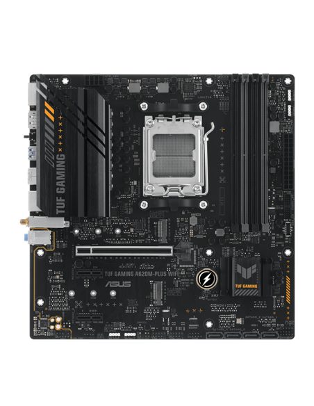 Asus | TUF GAMING A620M-PLUS WIFI | Processor family AMD | Processor socket AM5 | DDR5 DIMM | Memory slots 4 | Supported hard d