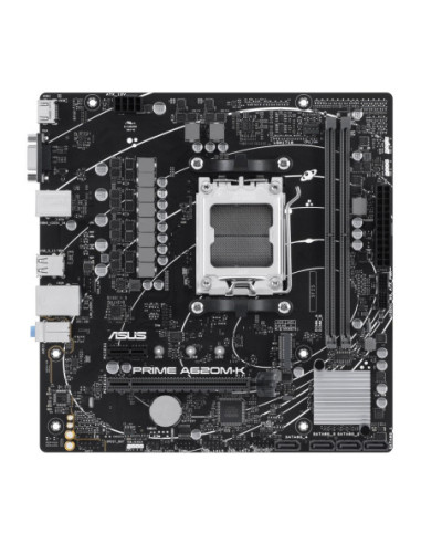 Asus | PRIME A620M-K | Processor family AMD | Processor socket AM5 | DDR5 DIMM | Memory slots 2 | Supported hard disk drive int