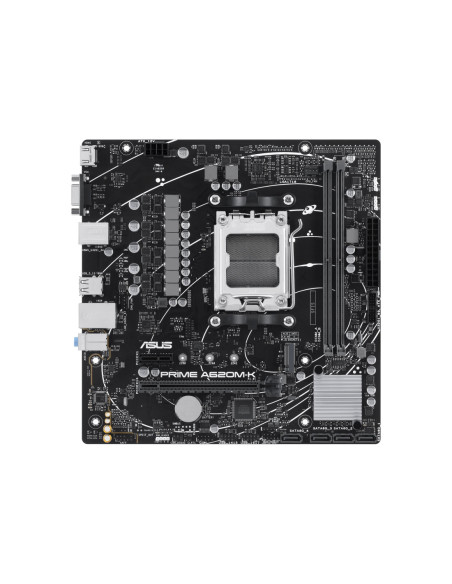 Asus | PRIME A620M-K | Processor family AMD | Processor socket AM5 | DDR5 DIMM | Memory slots 2 | Supported hard disk drive int