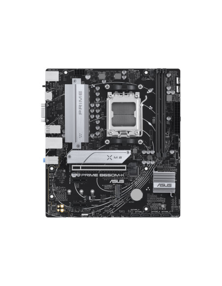 Asus | PRIME B650M-K | Processor family AMD | Processor socket AM5 | DDR5 | Supported hard disk drive interfaces SATA, M.2 | Nu