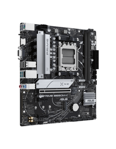 Asus | PRIME B650M-K | Processor family AMD | Processor socket AM5 | DDR5 | Supported hard disk drive interfaces SATA, M.2 | Nu