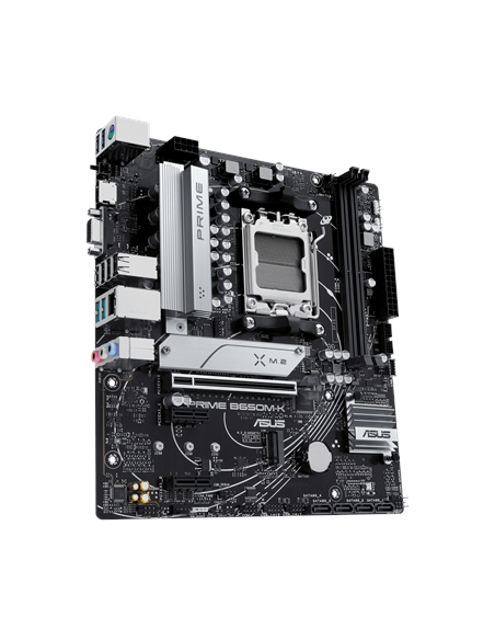 Asus | PRIME B650M-K | Processor family AMD | Processor socket AM5 | DDR5 | Supported hard disk drive interfaces SATA, M.2 | Nu