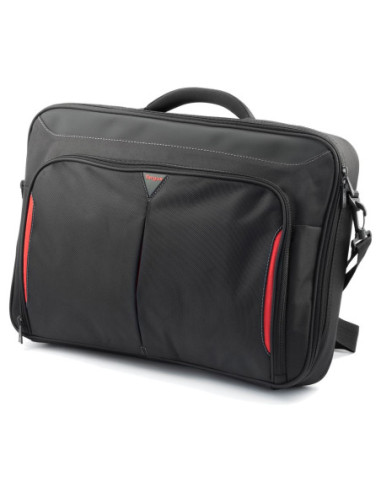 Targus | Clamshell Laptop Bag | CN418EU | Briefcase | Shoulder strap | Black/Red