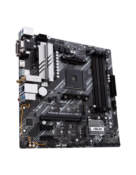 Asus | PRIME B550M-A WIFI II | Processor family AMD | Processor socket AM4 | DDR4 DIMM | Memory slots 4 | Supported hard disk d