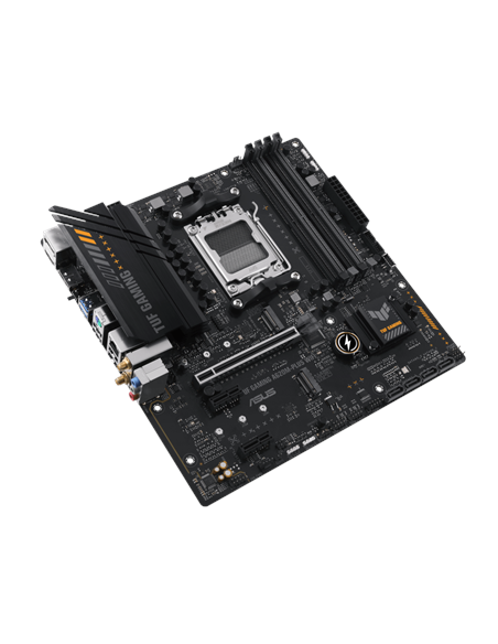 Asus | TUF GAMING A620M-PLUS WIFI | Processor family AMD | Processor socket AM5 | DDR5 DIMM | Memory slots 4 | Supported hard d
