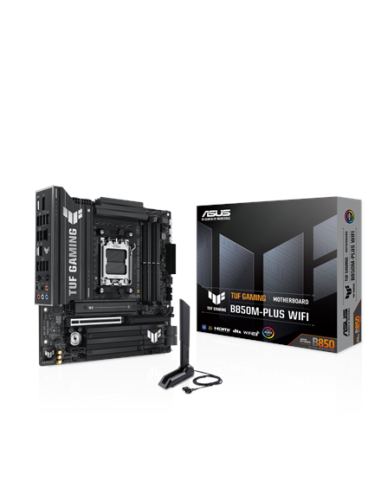 Asus TUF GAMING B850M-PLUS WIFI | Processor family AMD | Processor socket AM5 | DDR5 | Supported hard disk drive interfaces M.2