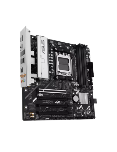 Asus B850M MAX GAMING WIFI | Processor family AMD | Processor socket AM5 | DDR5 | Supported hard disk drive interfaces SATA, M.