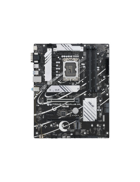 Asus | PRIME B760-PLUS D4 | Processor family Intel | Processor socket LGA1700 | DDR4 | Supported hard disk drive interfaces M.2