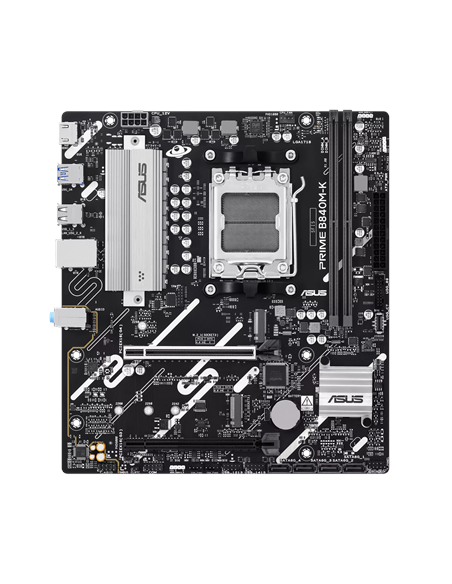 Asus PRIME B840M-K | Processor family AMD | Processor socket AM5 | DDR5 | Supported hard disk drive interfaces SATA, M.2 | Numb