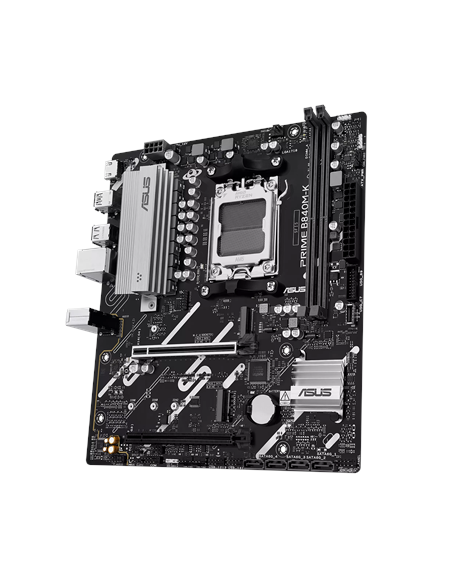 Asus PRIME B840M-K | Processor family AMD | Processor socket AM5 | DDR5 | Supported hard disk drive interfaces SATA, M.2 | Numb