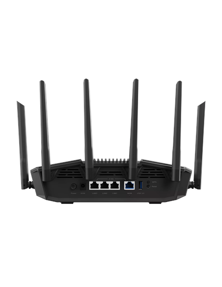 Asus | BE9400 Tri-band WiFi 7 AiMesh Extendable Router | RT-BE90U | 802.11be | Ethernet LAN (RJ-45) ports 3 | Mesh Support Yes 