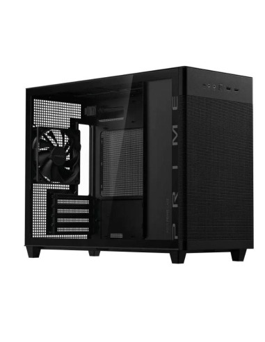 Case, ASUS, Prime AP201 Tempered Glass, Micro, Not included, MicroATX, MiniITX, Colour Black, PRIMEAP201TG