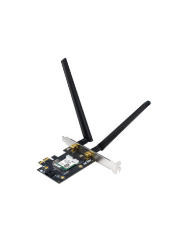 Asus | AX1800 Dual-Band Bluetooth 5.2 PCIe Wi-Fi Adapter | PCE-AX1800 | 802.11ax | 574+1201 Mbit/s | Mesh Support No | MU-MiMO 