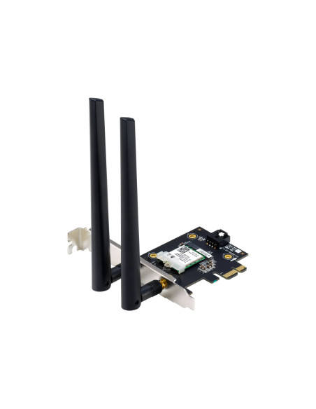 Asus | AX1800 Dual-Band Bluetooth 5.2 PCIe Wi-Fi Adapter | PCE-AX1800 | 802.11ax | 574+1201 Mbit/s | Mesh Support No | MU-MiMO 