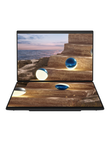 Asus | Zenbook Duo UX8407AA-SN066W | Moher Gray | 14 " | OLED | Touchscreen | 2.8K | 2880 x 1800 pixels | 144 Hz | Anti-Reflect