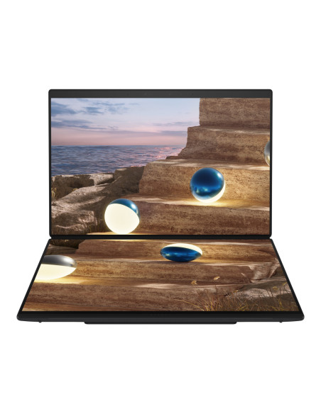 Asus | Zenbook Duo UX8407AA-SN066W | Moher Gray | 14 " | OLED | Touchscreen | 2.8K | 2880 x 1800 pixels | 144 Hz | Anti-Reflect