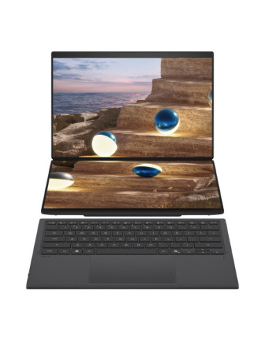 Asus | Zenbook Duo UX8407AA-SN066W | Moher Gray | 14 " | OLED | Touchscreen | 2.8K | 2880 x 1800 pixels | 144 Hz | Anti-Reflect