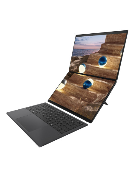 Asus | Zenbook Duo UX8407AA-SN066W | Moher Gray | 14 " | OLED | Touchscreen | 2.8K | 2880 x 1800 pixels | 144 Hz | Anti-Reflect