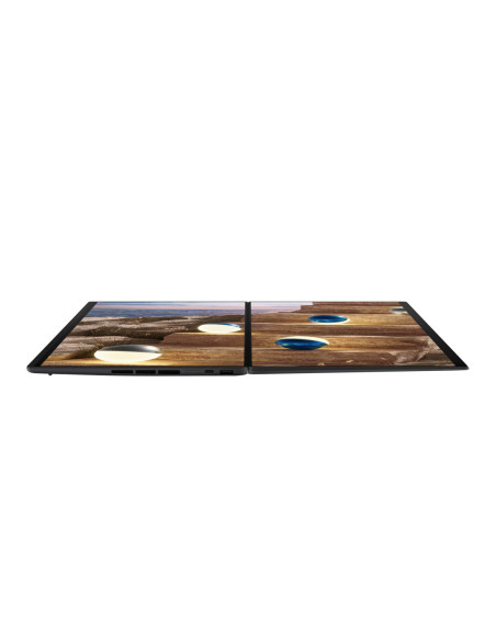 Asus | Zenbook Duo UX8407AA-SN066W | Moher Gray | 14 " | OLED | Touchscreen | 2.8K | 2880 x 1800 pixels | 144 Hz | Anti-Reflect