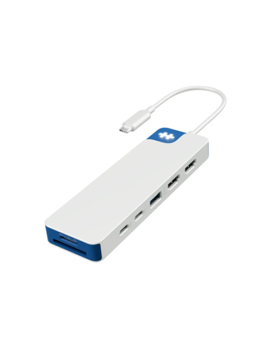 Hyper HyperDrive Flex 9 Port Dual 4K HDMI Dock, White/Blue | HD4103BUGL | HDMI ports quantity 2
