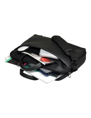 PORT DESIGNS | Zurich | Fits up to size 15.6 " | Messenger - Briefcase | Shoulder strap | Black