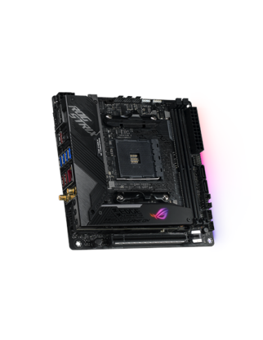 Asus ROG STRIX X570-I GAMING | Processor family AMD | Processor socket AM4 | DDR4 | Supported hard disk drive interfaces SATA, 