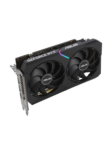 Graphics Card, ASUS, NVIDIA GeForce RTX 3060, 12 GB, 192 bit, PCIE 4.0 16x, GDDR6, GPU 1837 MHz, 1xHDMI, 3xDisplayPort, DUAL-RT