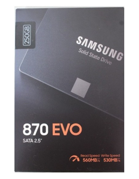 SALE OUT. Samsung | SSD | 870 EVO | 250 GB | SSD form factor 2.5" | Solid-state drive interface SATA III | Read speed 560 MB/s 