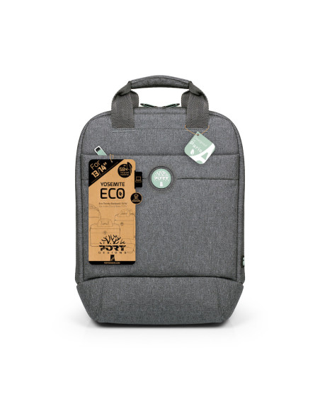PORT DESIGNS | Laptop Backpack | YOSEMITE Eco | Backpack | Shoulder strap | Grey