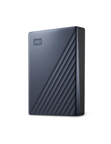 External HDD, WESTERN DIGITAL, My Passport Ultra, 4TB, USB 3.0, Colour Blue, WDBFTM0040BBL-WESN