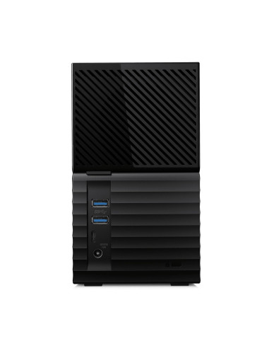 External HDD, WESTERN DIGITAL, My Book Duo, 24TB, USB 3.0, USB 3.1, Drives 2, Black, WDBFBE0240JBK-EESN