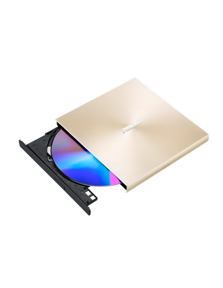 Asus | ZenDrive U9M | Interface USB 2.0 | DVD RW | CD read speed 24 x | CD write speed 24 x | Gold