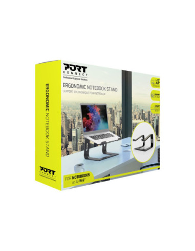 PORT DESIGNS | Ergonomic Notebook stand | 901103 | Notebook Stand | Black