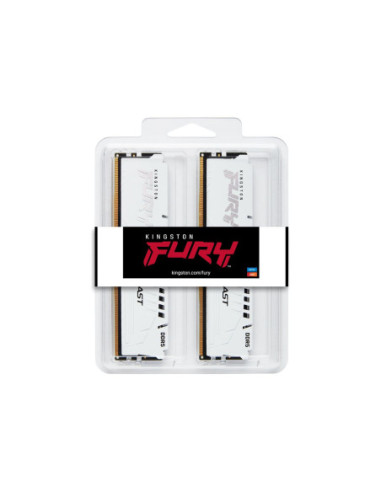 Kingston KF560C30BWE-16 16GB 6000MT/s DDR5 CL30 DIMM FURY Beast White EXPO | Kingston