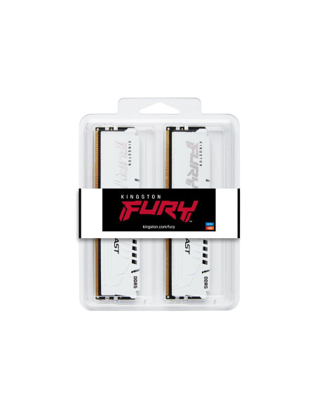 Kingston KF560C30BWE-16 16GB 6000MT/s DDR5 CL30 DIMM FURY Beast White EXPO | Kingston