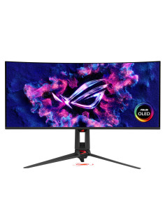 Monitor, ASUS, 34 ", 3440 x 1440 pixels, Wide Quad HD, Native aspect ratio 21:9, QD-OLED, Curved, 90LM0CU0-B01971