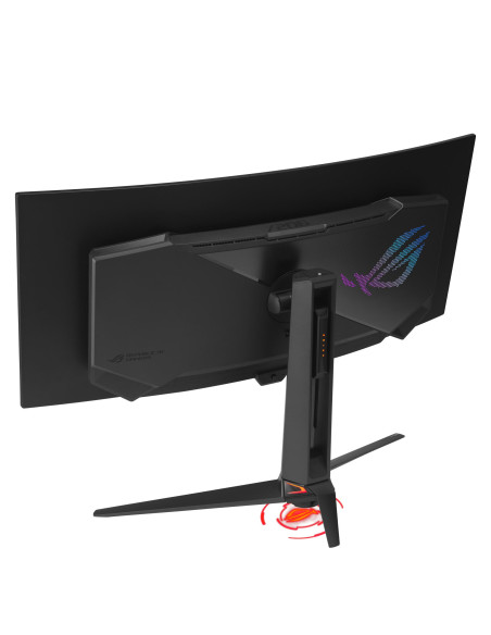 Monitor, ASUS, 34 ", 3440 x 1440 pixels, Wide Quad HD, Native aspect ratio 21:9, QD-OLED, Curved, 90LM0CU0-B01971