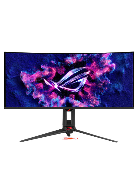 Monitor, ASUS, 34 ", 3440 x 1440 pixels, Wide Quad HD, Native aspect ratio 21:9, QD-OLED, Curved, 90LM0CU0-B01971