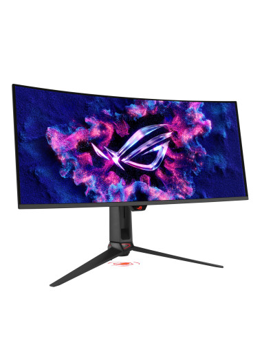 Monitor, ASUS, 34 ", 3440 x 1440 pixels, Wide Quad HD, Native aspect ratio 21:9, QD-OLED, Curved, 90LM0CU0-B01971