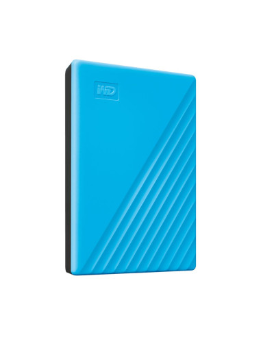 External HDD, WESTERN DIGITAL, My Passport, 4TB, USB 2.0, USB 3.0, USB 3.2, Colour Blue, WDBPKJ0040BBL-WESN