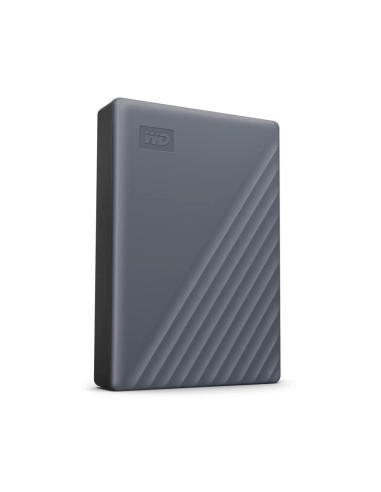 External HDD, WESTERN DIGITAL, My Passport, WDBRMD0040BGY-WESN, 4TB, USB-C, Colour Grey, WDBRMD0040BGY-WESN