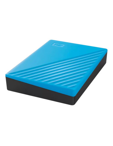 External HDD, WESTERN DIGITAL, My Passport, 6TB, USB 2.0, USB 3.2, Colour Sky Blue, WDBR9S0060BBL-WESN