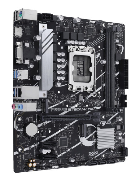Mainboard, ASUS, Intel B760 Express, LGA1700, Micro-ATX, Memory DDR4, Memory slots 2, 2xPCI-Express 4.0 1x, 1xPCI-Express 4.0 1