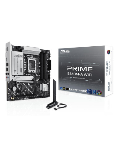 Mainboard, ASUS, Intel B860 Express, LGA1851, Micro-ATX, Memory DDR5, Memory slots 4, 1xPCI-Express 4.0 1x, 1xPCI-Express 4.0 1