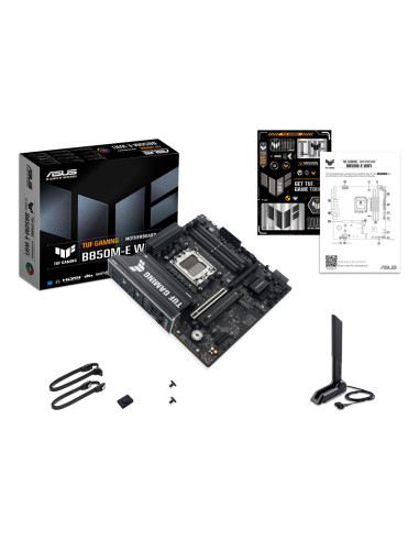Mainboard, ASUS, AMD B850, SAM5, Micro-ATX, Memory DDR5, Memory slots 4, 1xPCI-Express 4.0 1x, 1xPCI-Express 4.0 16x, 1xPCI-Exp