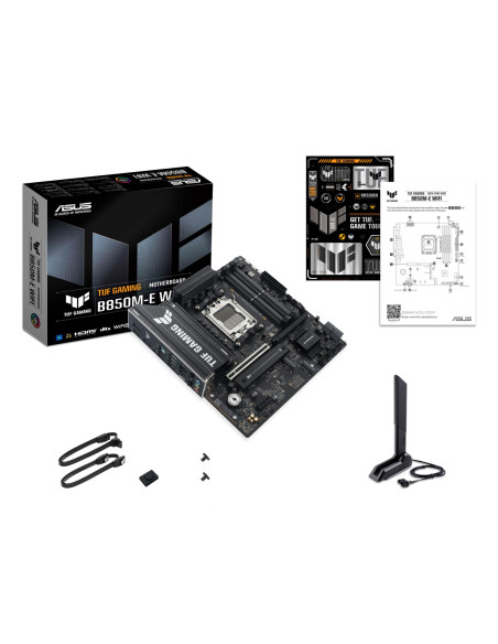 Mainboard, ASUS, AMD B850, SAM5, Micro-ATX, Memory DDR5, Memory slots 4, 1xPCI-Express 4.0 1x, 1xPCI-Express 4.0 16x, 1xPCI-Exp