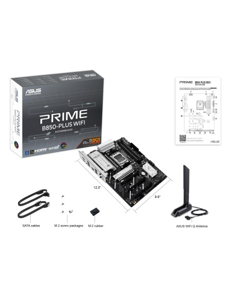 Mainboard, ASUS, AMD B850, SAM5, ATX, Memory DDR5, Memory slots 4, 2xPCI-Express 3.0 16x, 1xPCI-Express 4.0 16x, 1xPCI-Express 