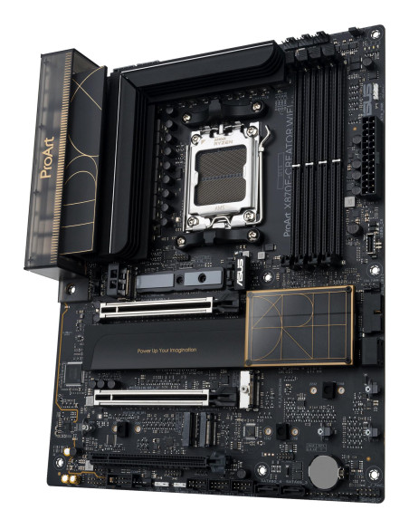 Mainboard, ASUS, AMD X870E, SAM5, ATX, Memory DDR5, Memory slots 4, 3xPCI-Express 4.0 16x, 2xPCI-Express 5.0 16x, 4xM.2, 1xHDMI